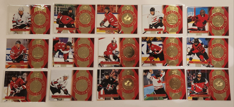 PickUp Full Set (15) Gold Medalists Tim Hortons Hockey Cards - photo 2