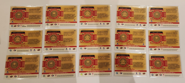 PickUp Full Set (15) Gold Medalists Tim Hortons Hockey Cards - photo 3