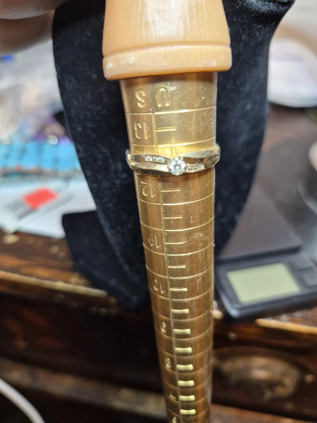 14k diamond gold ring