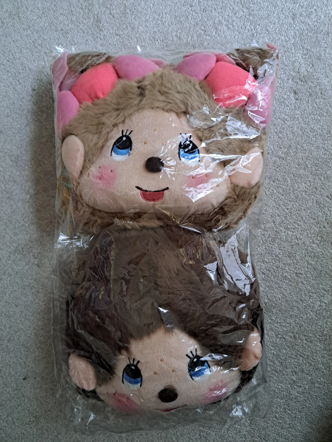 Retro Monchichi headrest cushions
