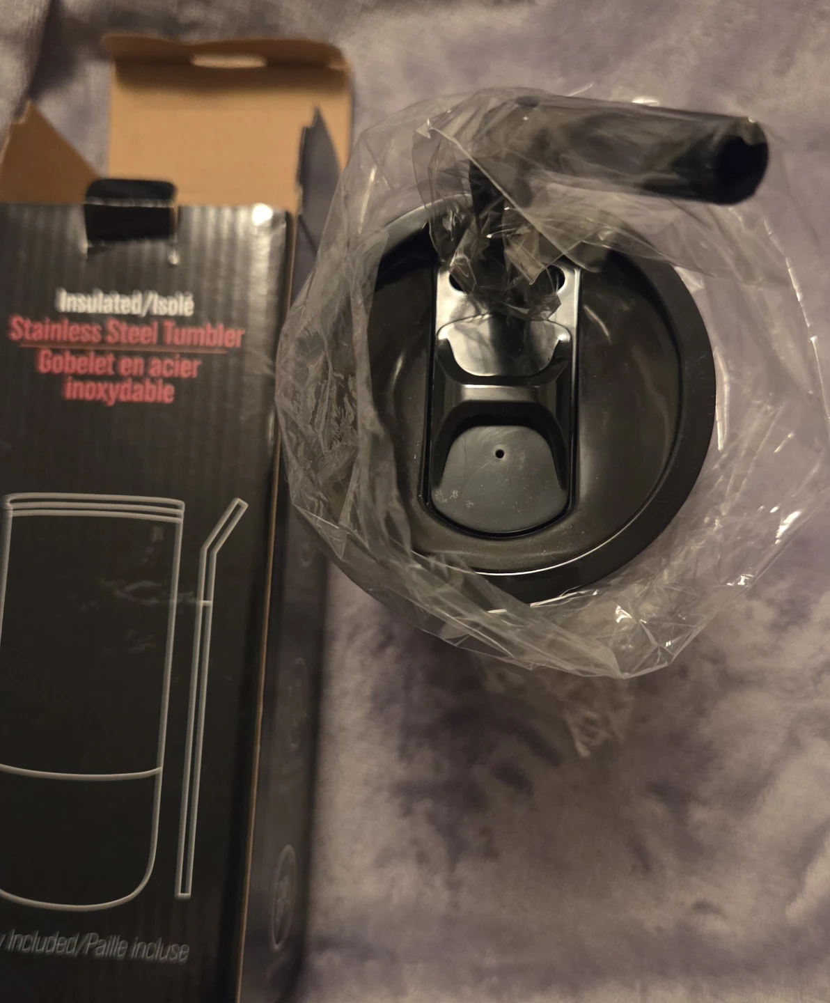 Insulated Stainless Steel Tumbler with Straw