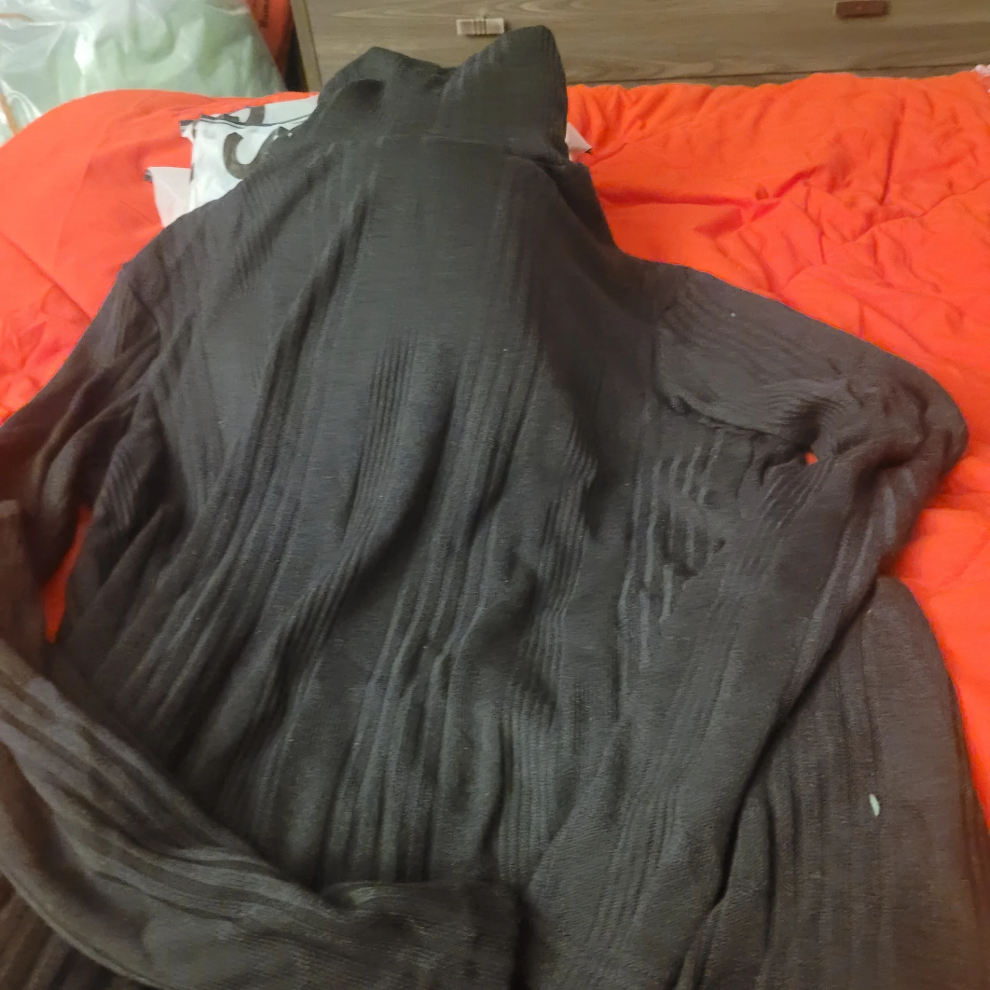 Black Ribbed Turtleneck Sweater - photo 2