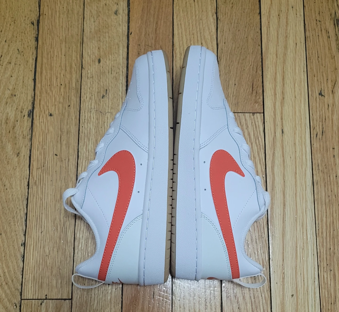 Nike Court Vision Low Sneakers White/Coral Size 6Y - photo 2