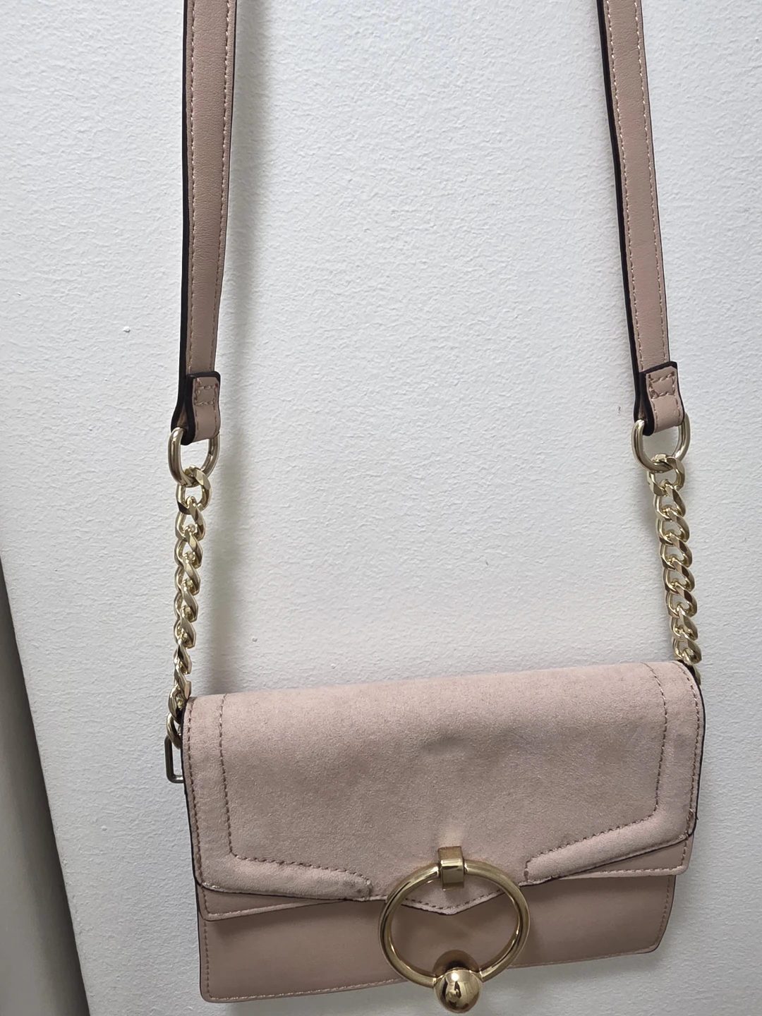 TOPSHOP Light Pink Crossbody Bag with Gold Hardware - photo 3