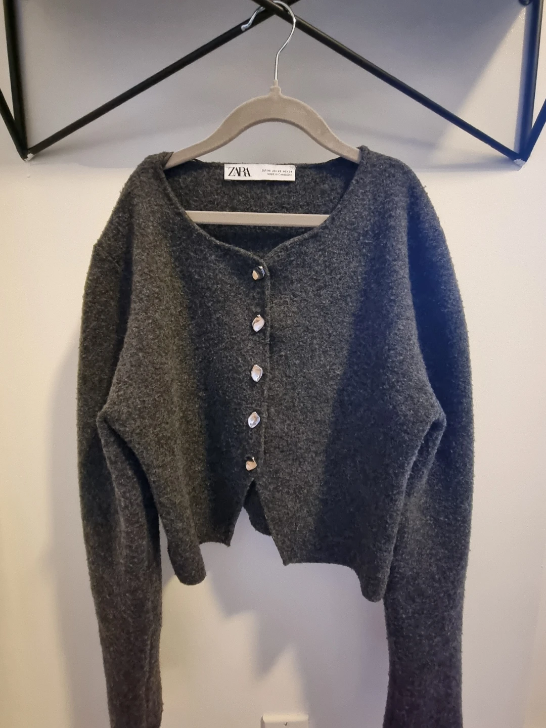 ZARA Grey Knit Cardigan