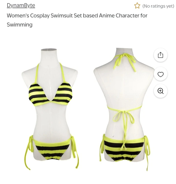 NEW!   Women's Cosplay Swimsuit Set