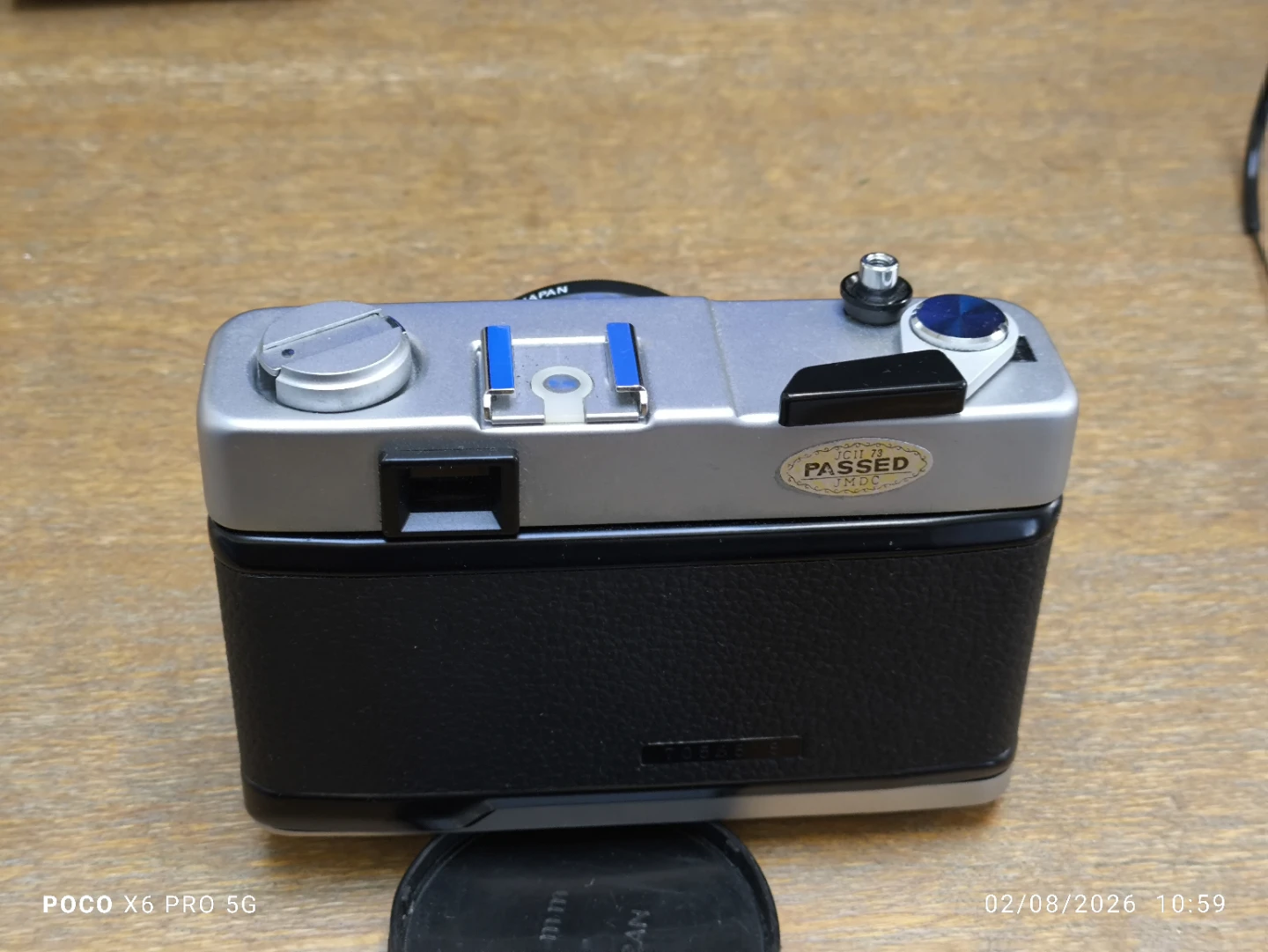 Minolta Hi-Matic 7SII Silver 35mm Film Camera with Case - photo 2