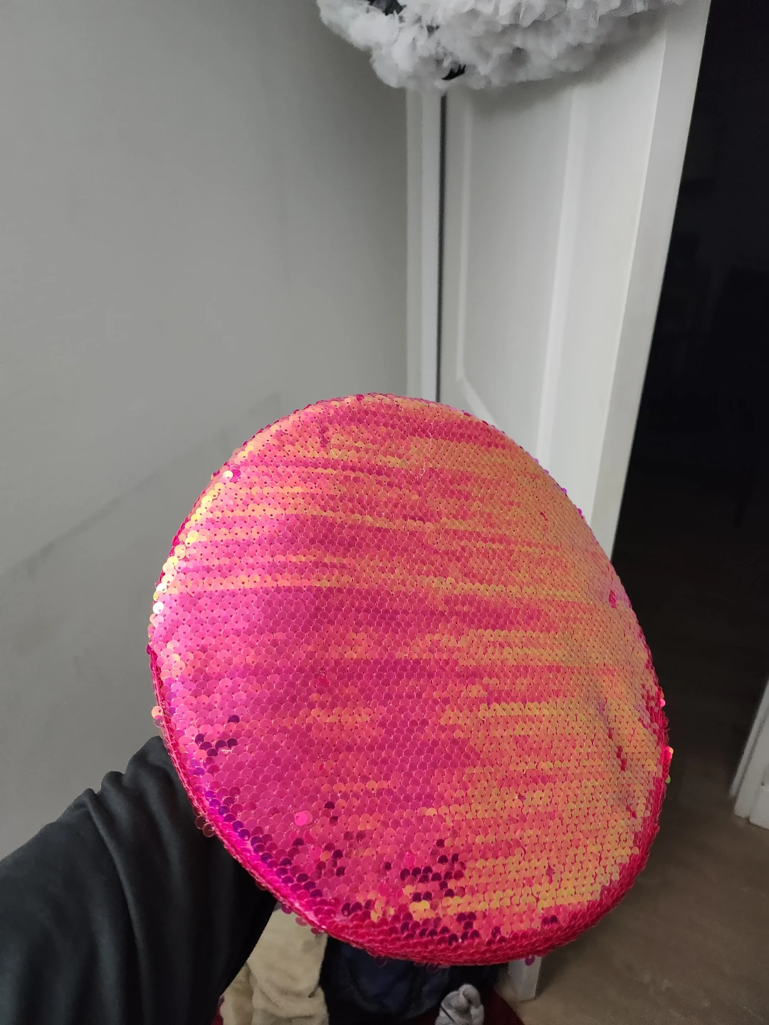 Sparkly Pink Sequin Captain Hat - photo 2