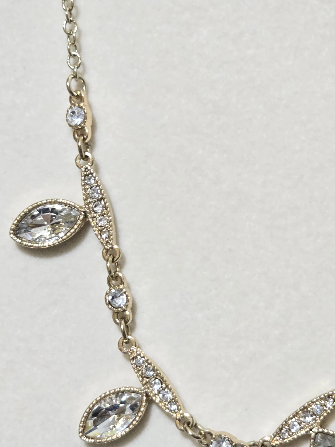 Monet Gold Tone Necklace with Crystal Accents - photo 5