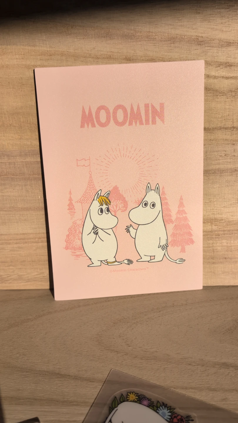 Moomin Snorkmaiden pink card