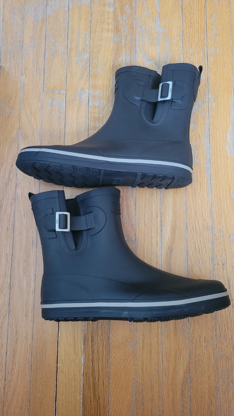 Totes Women's Black Rain Boots Size 8 - photo 3