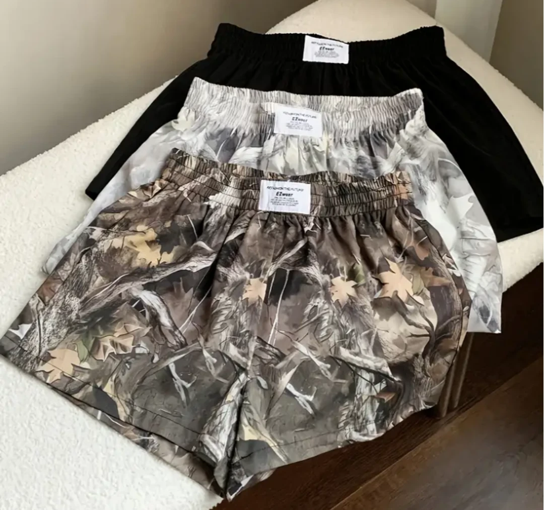 Ezwear Shorts - Black, Camo, & Grey Floral Print