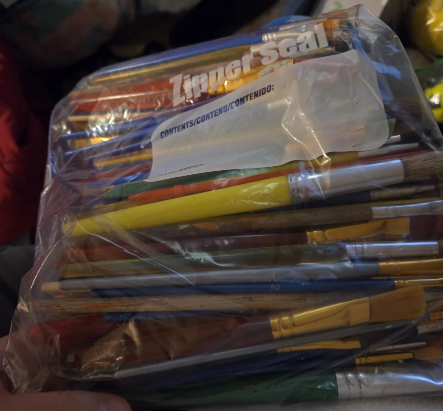 Bag of Assorted Paintbrushes