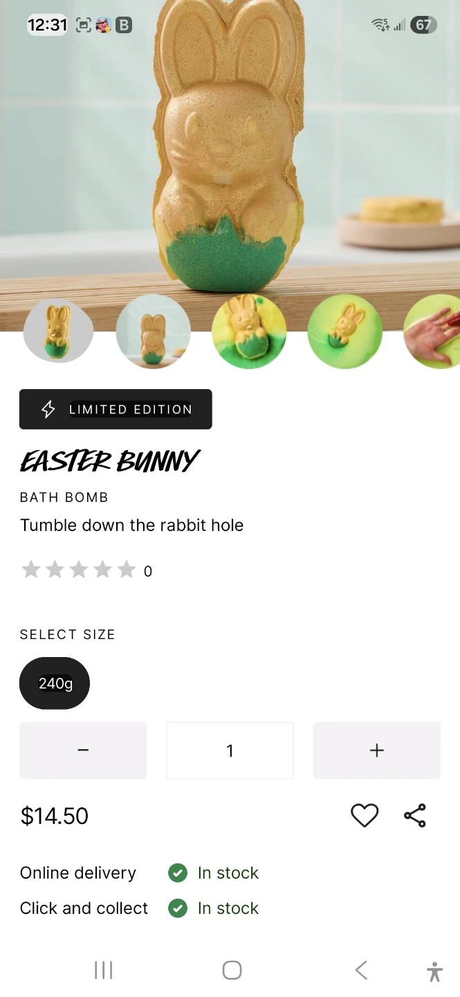 Lush Easter Bunny Bath Bomb 240g