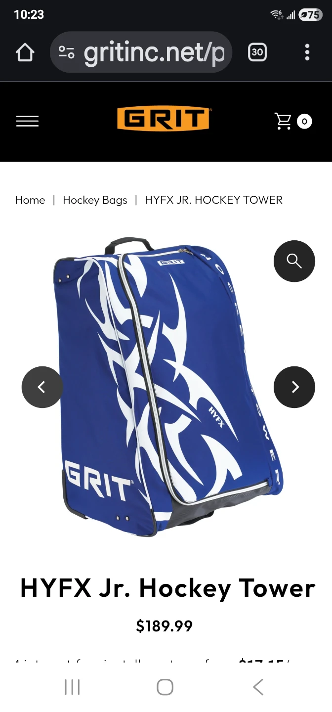 GRIT HYFX Jr. Hockey Tower Bag - photo 3