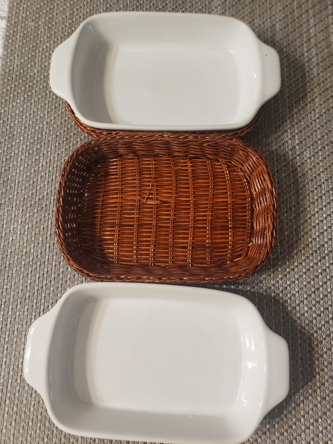 Finesse Fine Porcelain Ramekin with Wicker Basket - photo 2