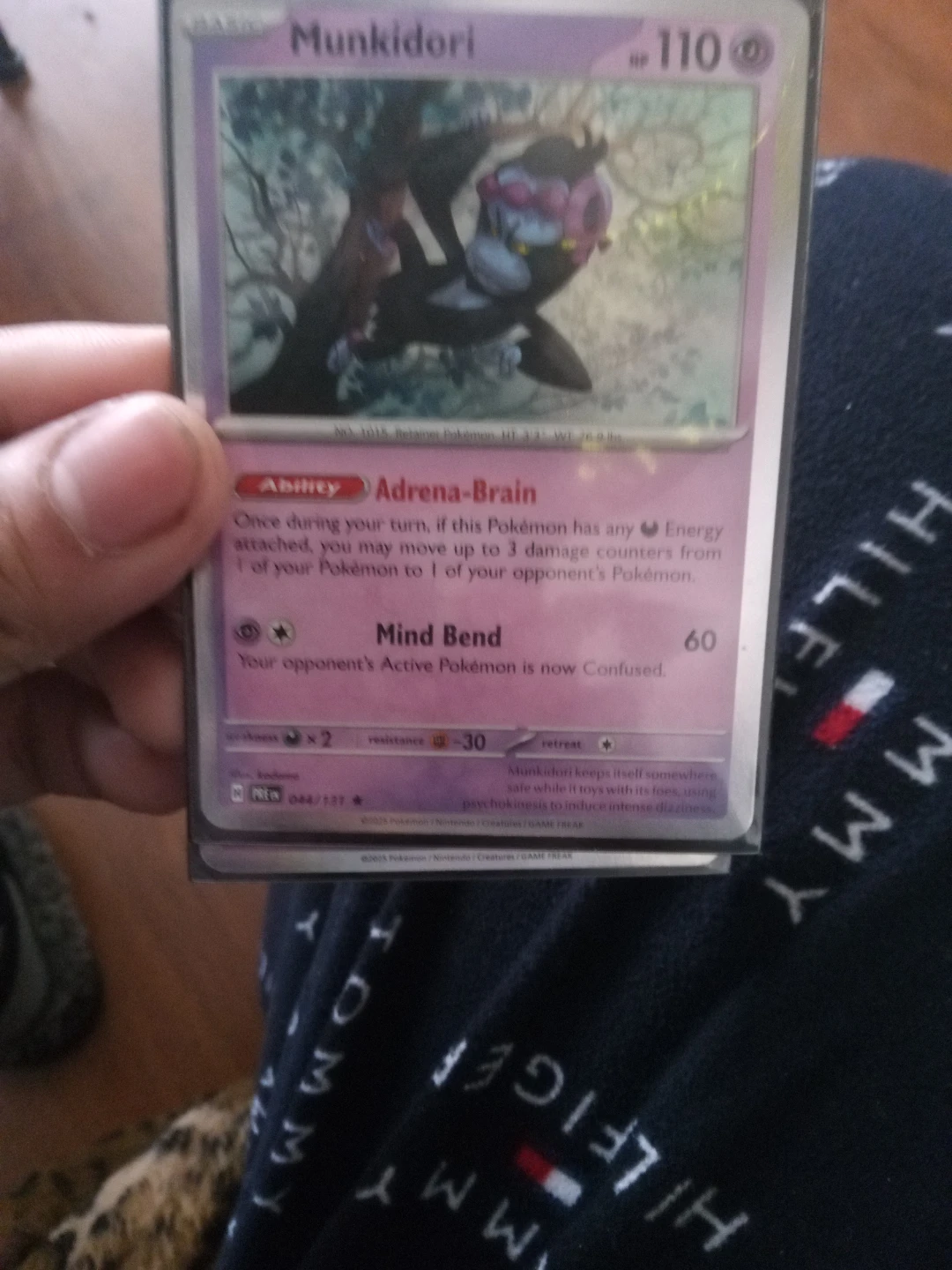 Pokemon Munkidori Trading Card
