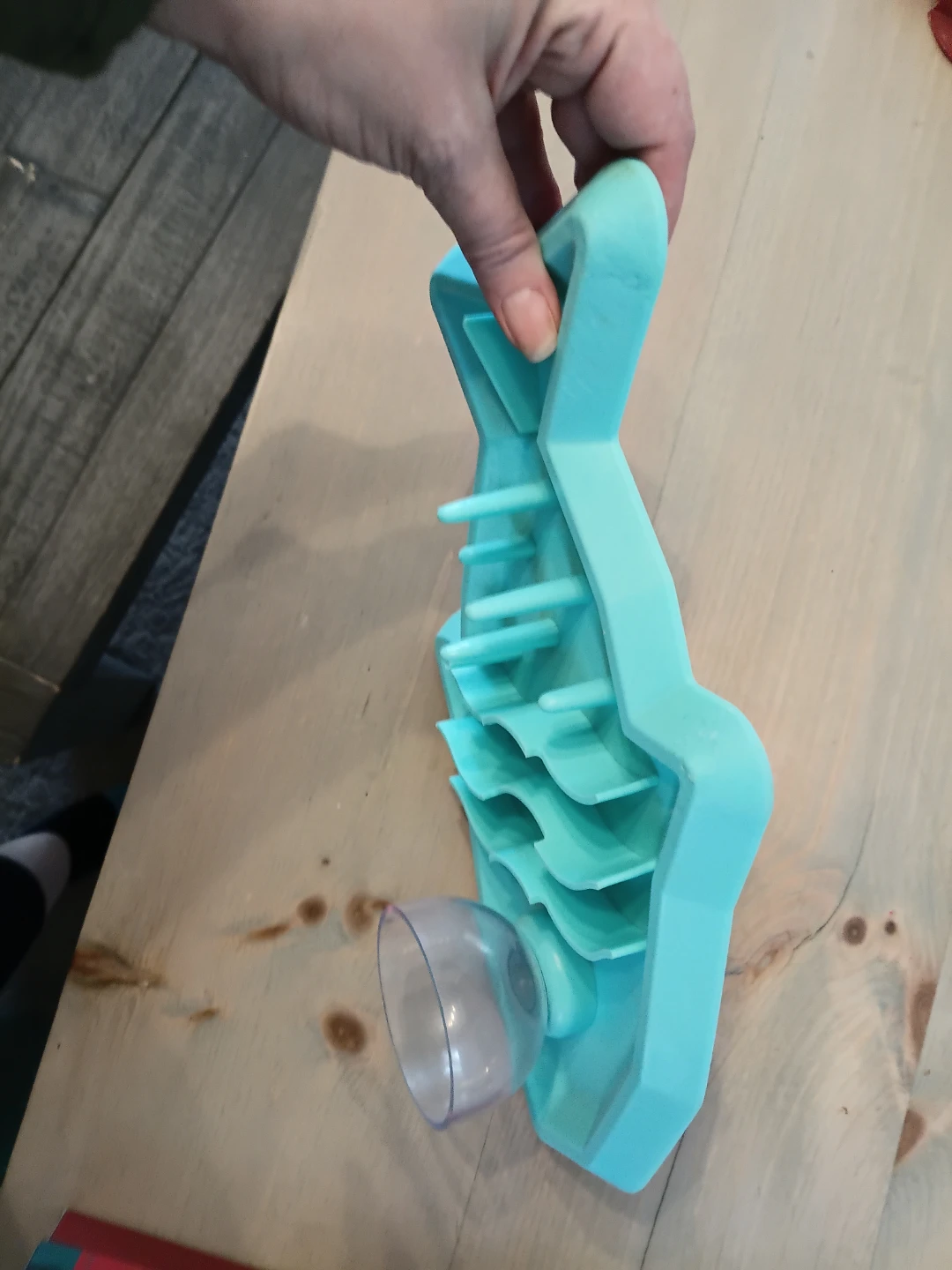 Turquoise Fish-Shaped Pet Slow Feeder Bowl - photo 2