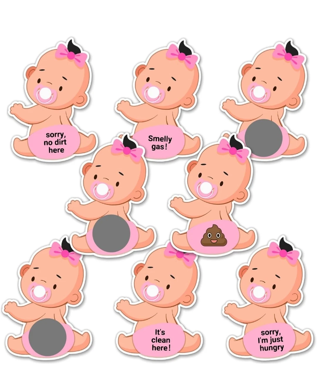 Baby Shower Scratch Off Game...New