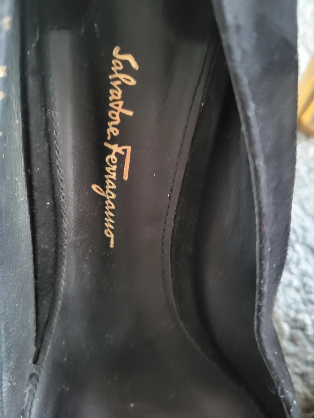 Salvatore Ferragamo Black Suede Bow Heels - photo 3