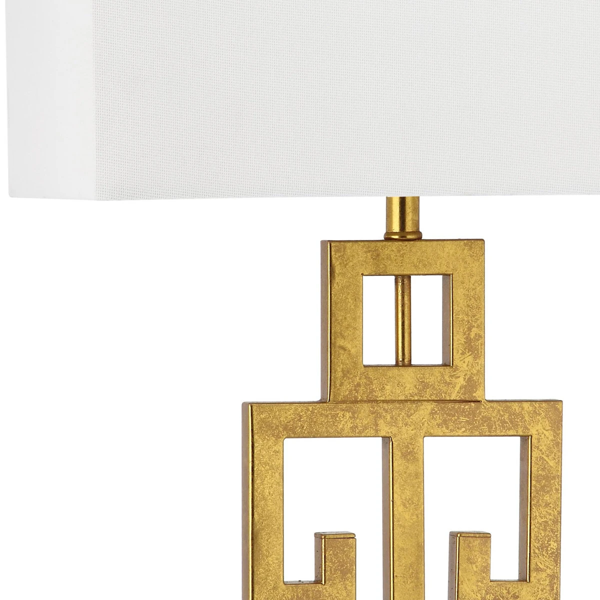 Gold Greek Key Table Lamps - Set of 2 - photo 5