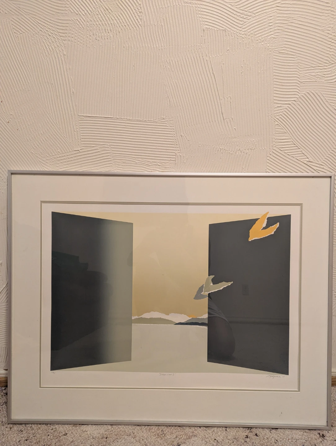 Framed Abstract Artwork