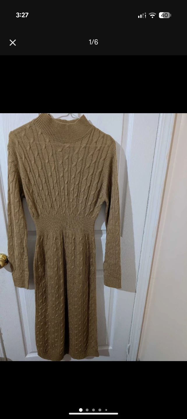 From Shein - Cable Knit Sweater Dress