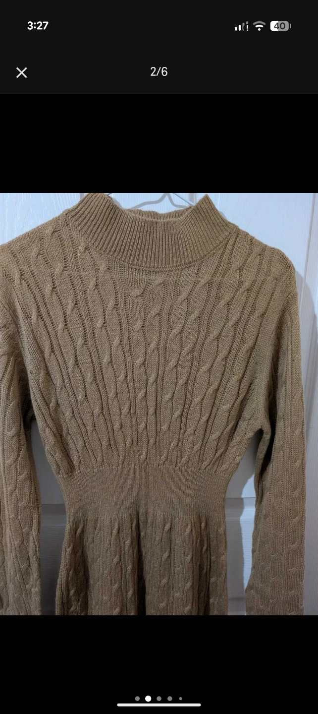 From Shein - Cable Knit Sweater Dress - photo 2