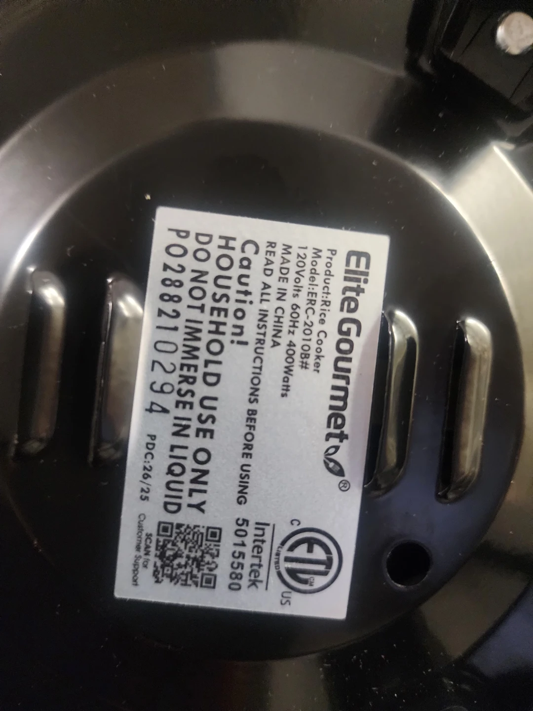 Elite Gourmet Rice Cooker ERC-2010B - photo 2