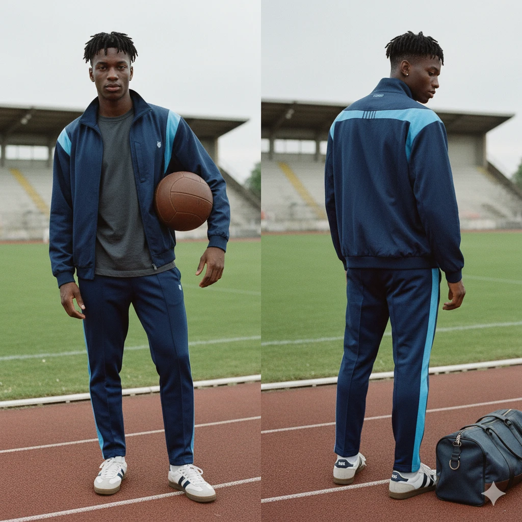 🏆 BNWTT ​K-Swiss Heritage Track Jacket Warm-Up Size L​ - photo 5
