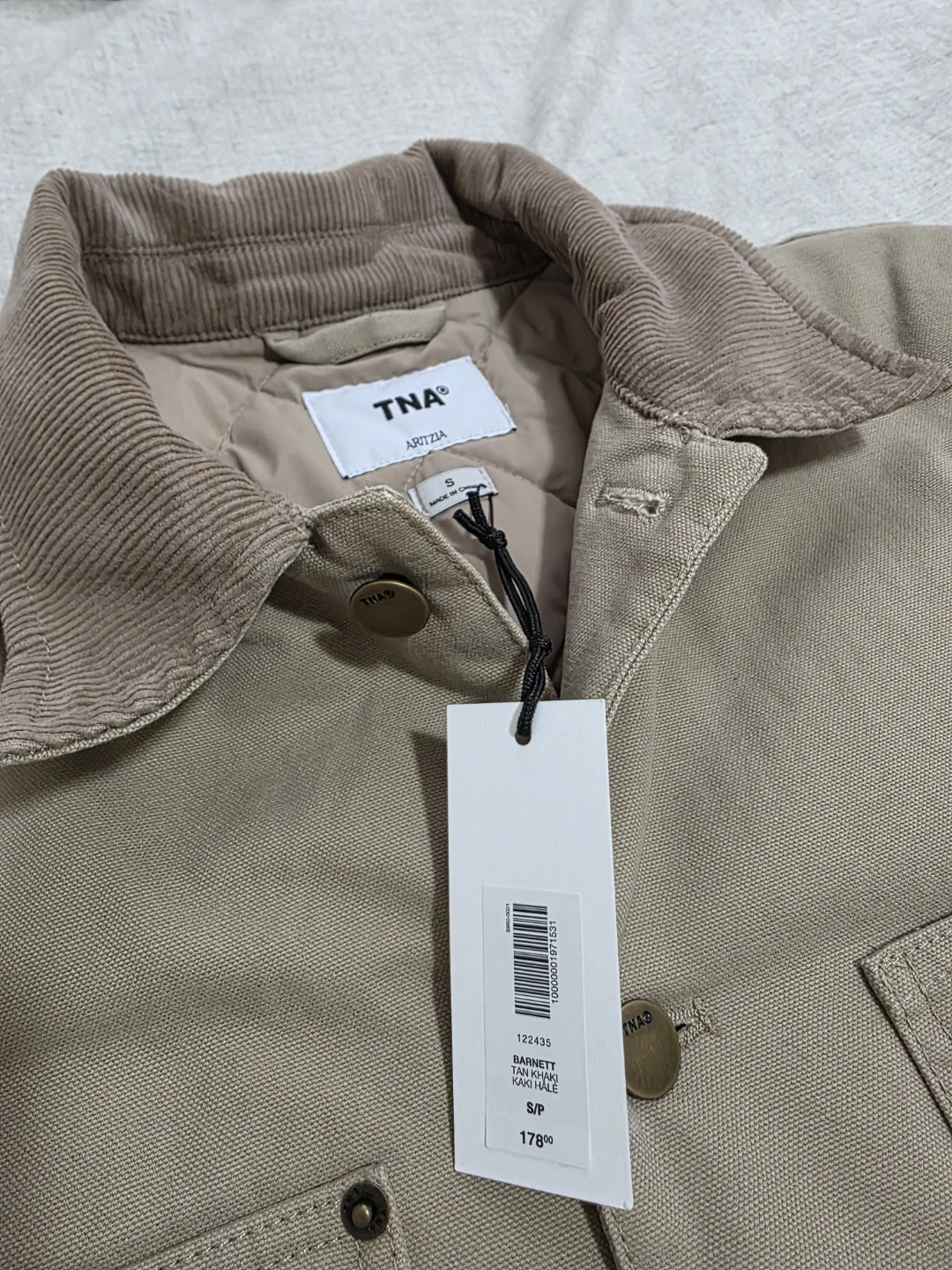 TNA "Barnett" Chore Jacket - Size S - photo 3