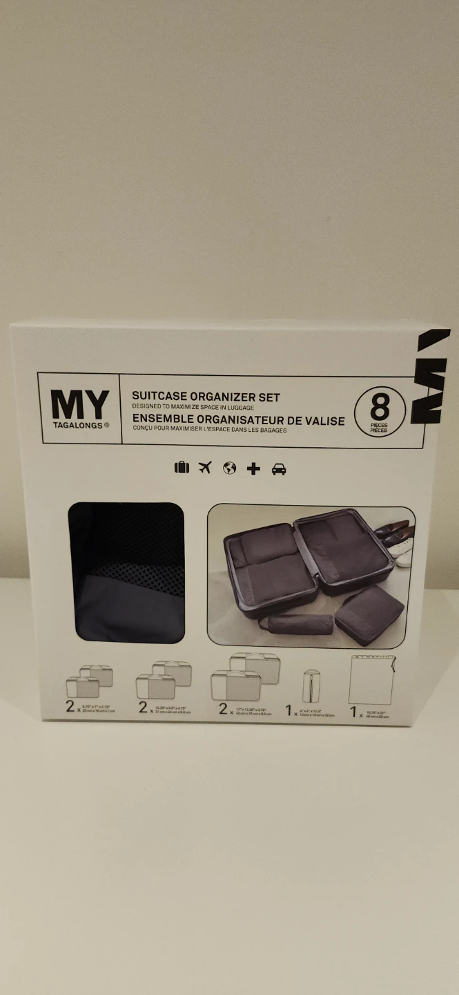 MY Tagalongs 8-Piece Suitcase Organizer Set