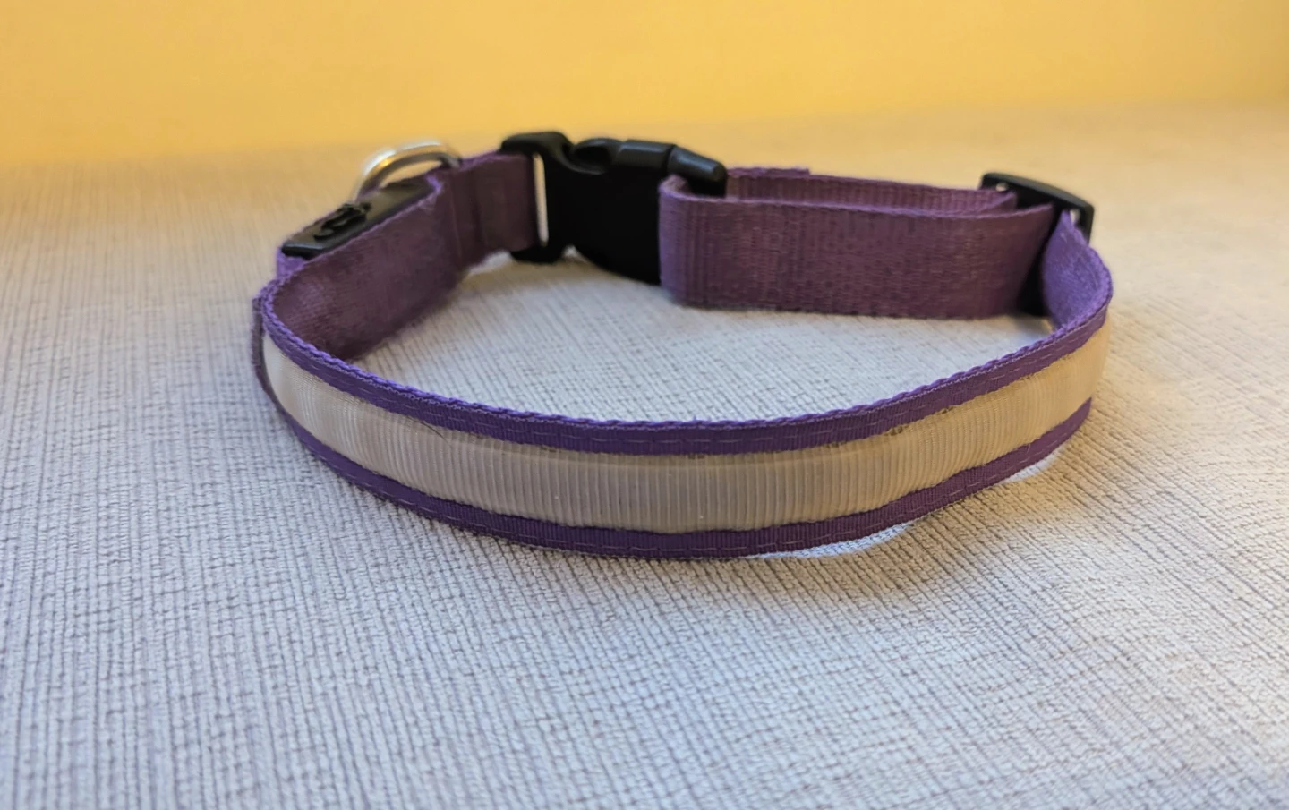 Purple LED Dog Collar (Size Large) - photo 2