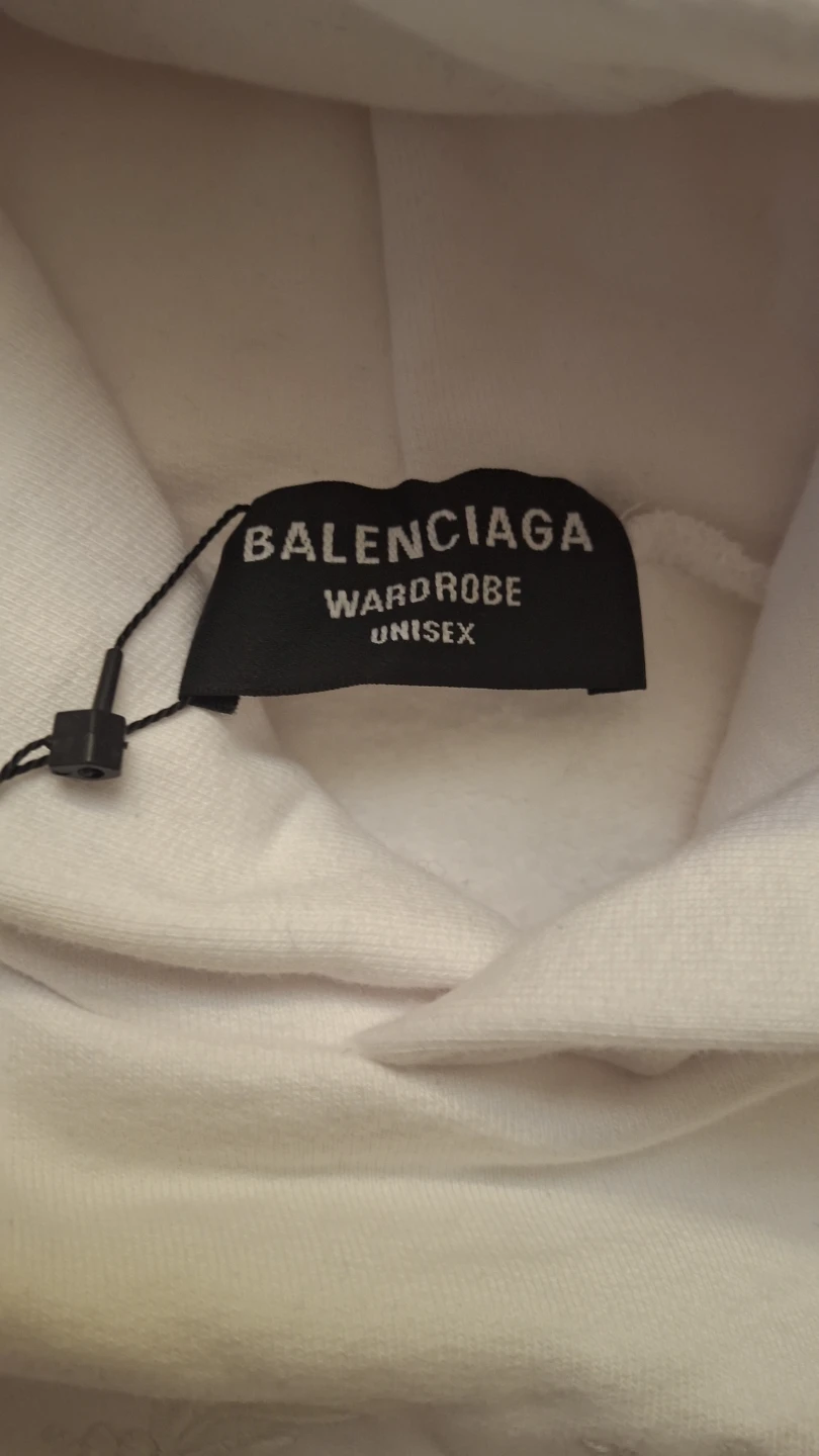 Balenciaga White Unisex Hoodie - Size XS - photo 3