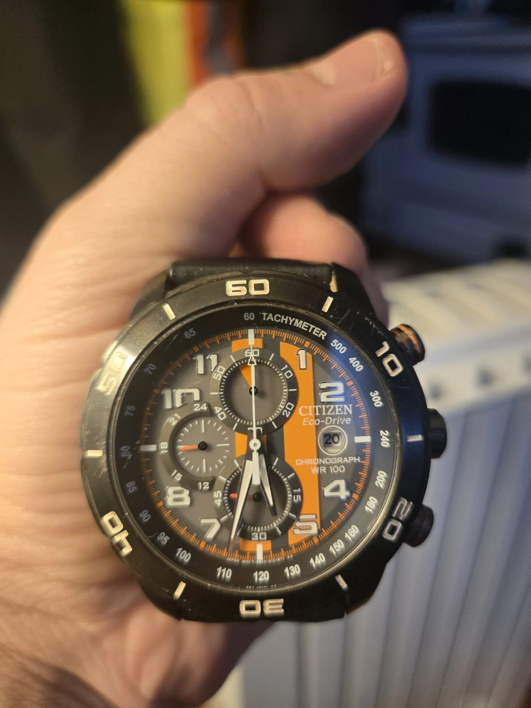 Citizen Eco-Drive Chronograph Watch WR 100