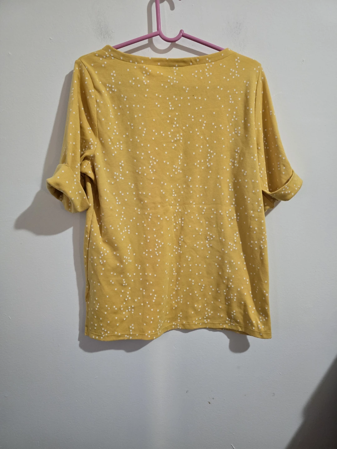 ​New Elbow-Sleeve Mini Star Tee - Yellow - Size XL - photo 2