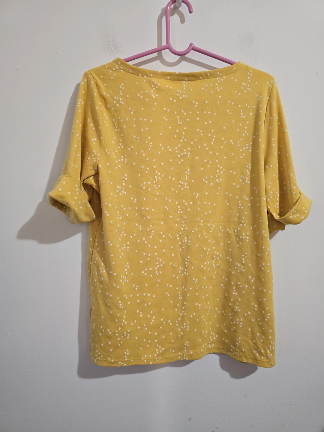 ​New Elbow-Sleeve Mini Star Tee - Yellow - Size XL - photo 3