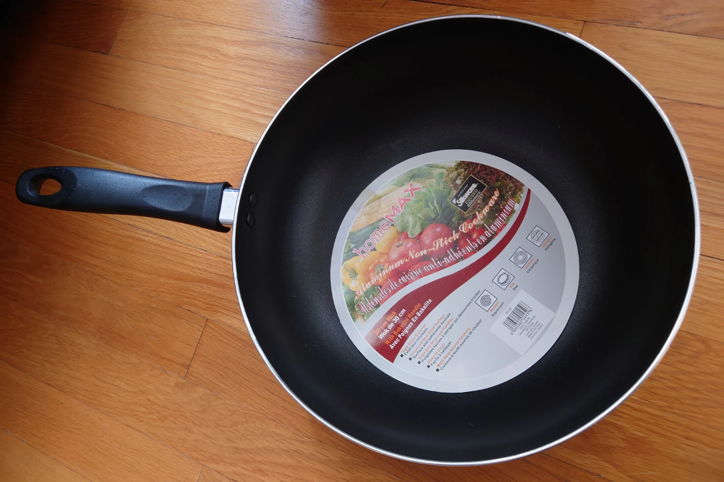 HomeMAX 30 cm Aluminum Non-Stick Wok