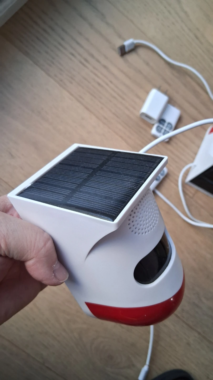 Motion Sensor Alarm 120dB, USB powered AND Solar Powered - photo 5