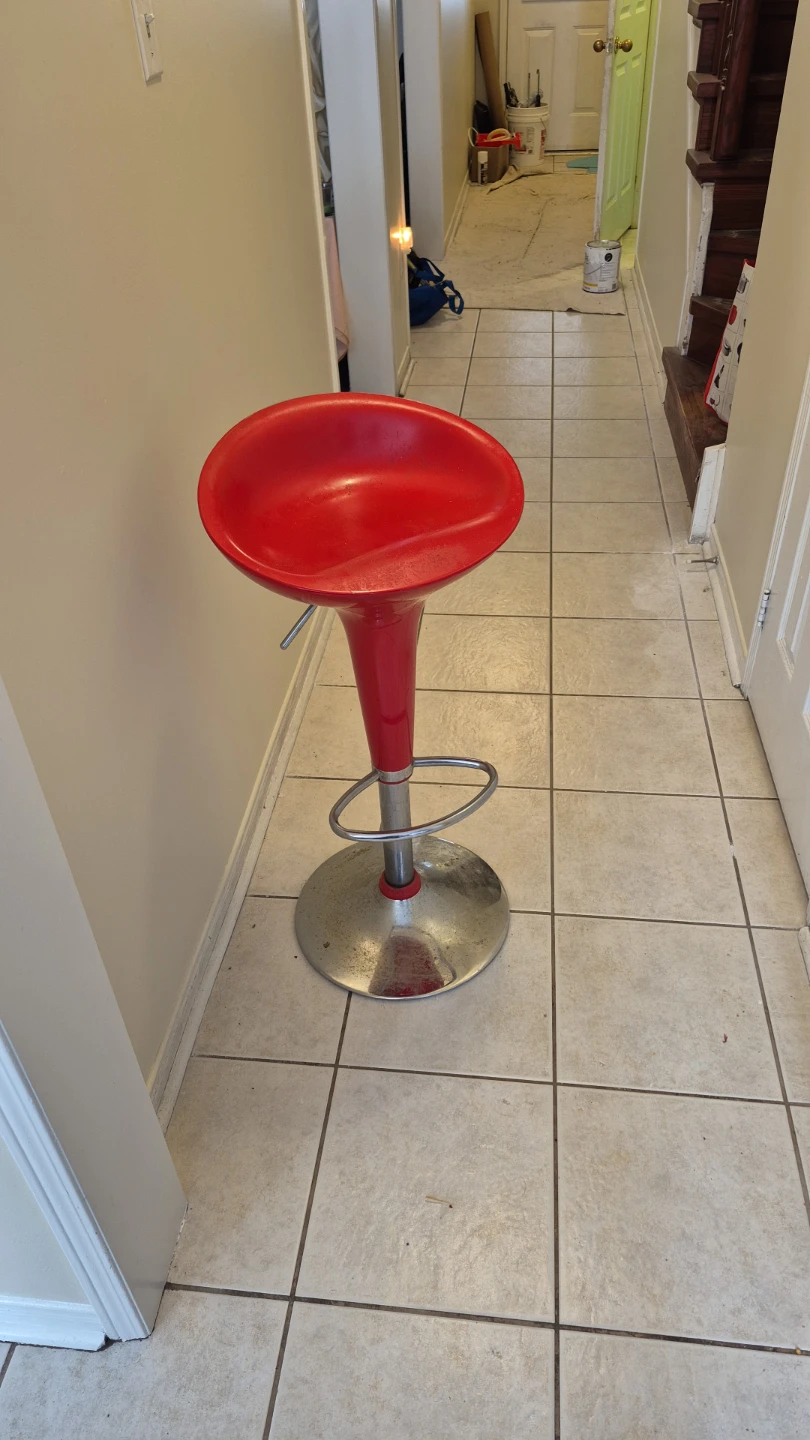 Red Bar Stool