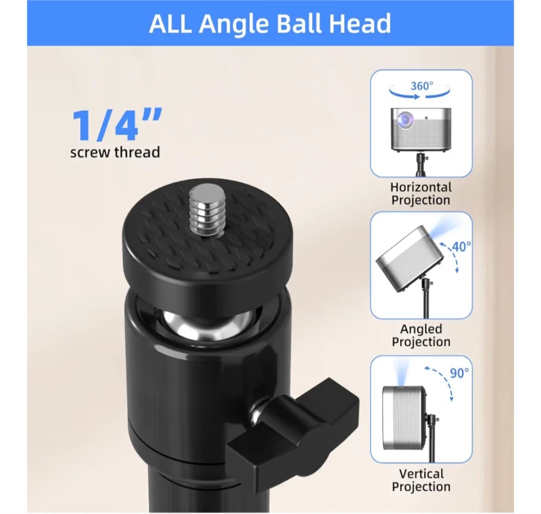 Adjustable Projector Floor Stand with 1/4" Screw Thread - photo 4