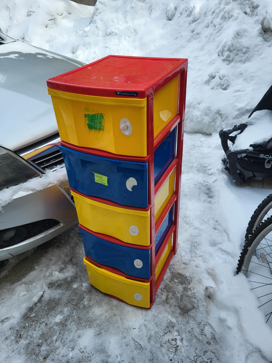 Plastic 5 drawer storage $15 Cash