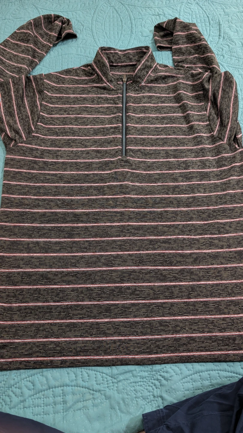 Men's Striped Quarter-Zip Pullover - photo 2