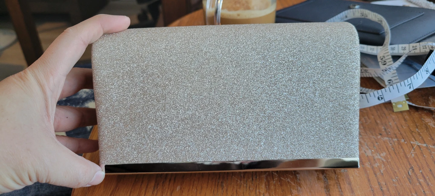 Sparkly Clutch Purse with Chain