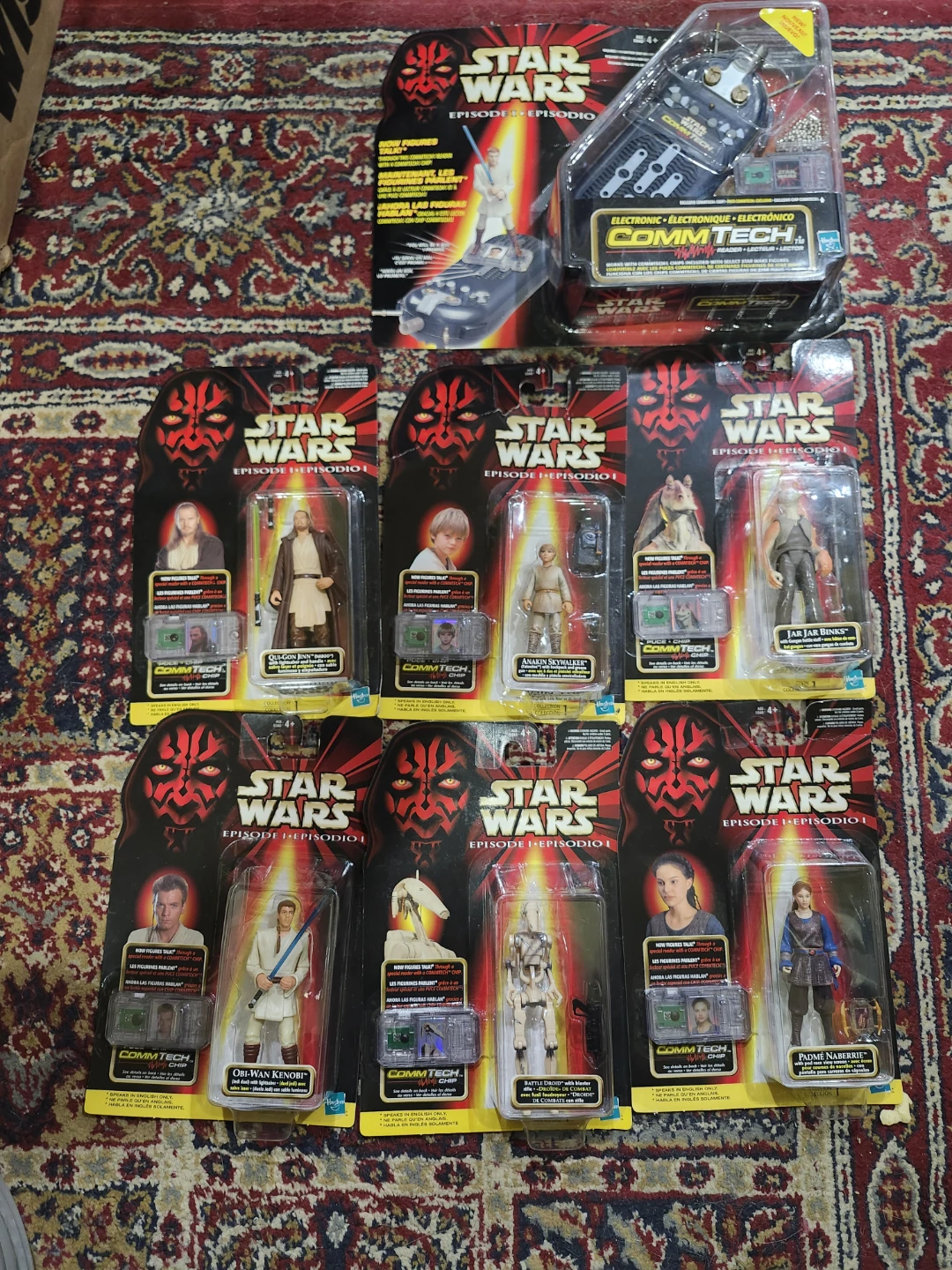 Star Wars Episode 1 CommTech Action Figures and Reader