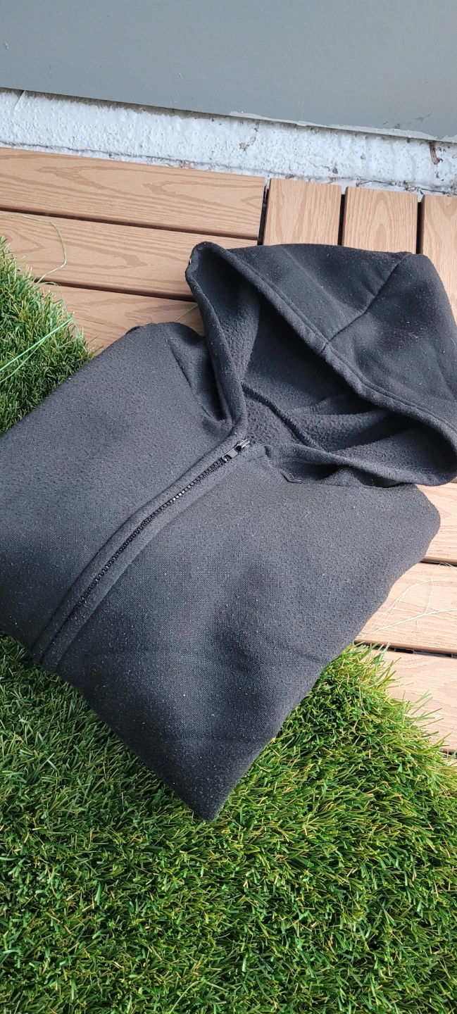 Black Full Zip Hoodie