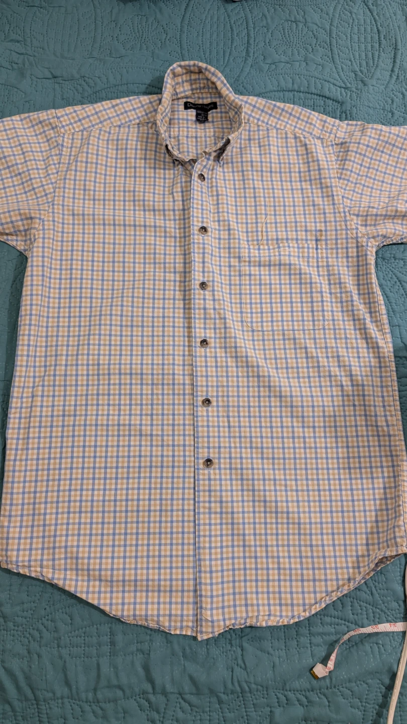 Denver Hayes Men's Short Sleeve Button-Up Shirt - Plaid