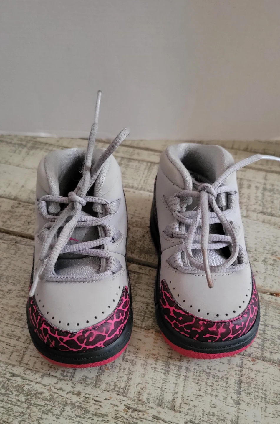 Jordan 11 Retro TD Toddler Shoes Grey Pink Size 5C