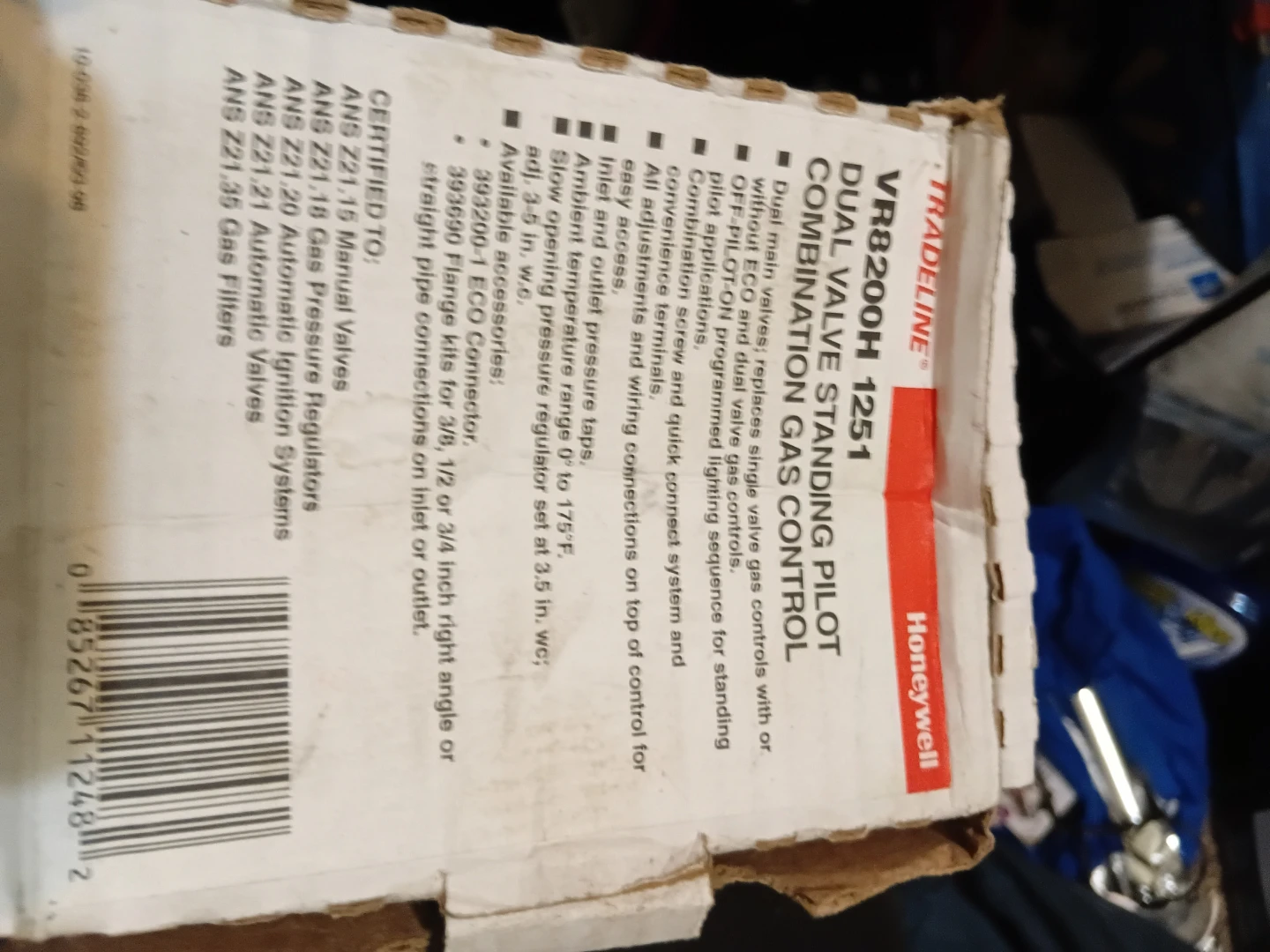 Honeywell 1251 Dual Valve Pilot Combination Gas Control - photo 2