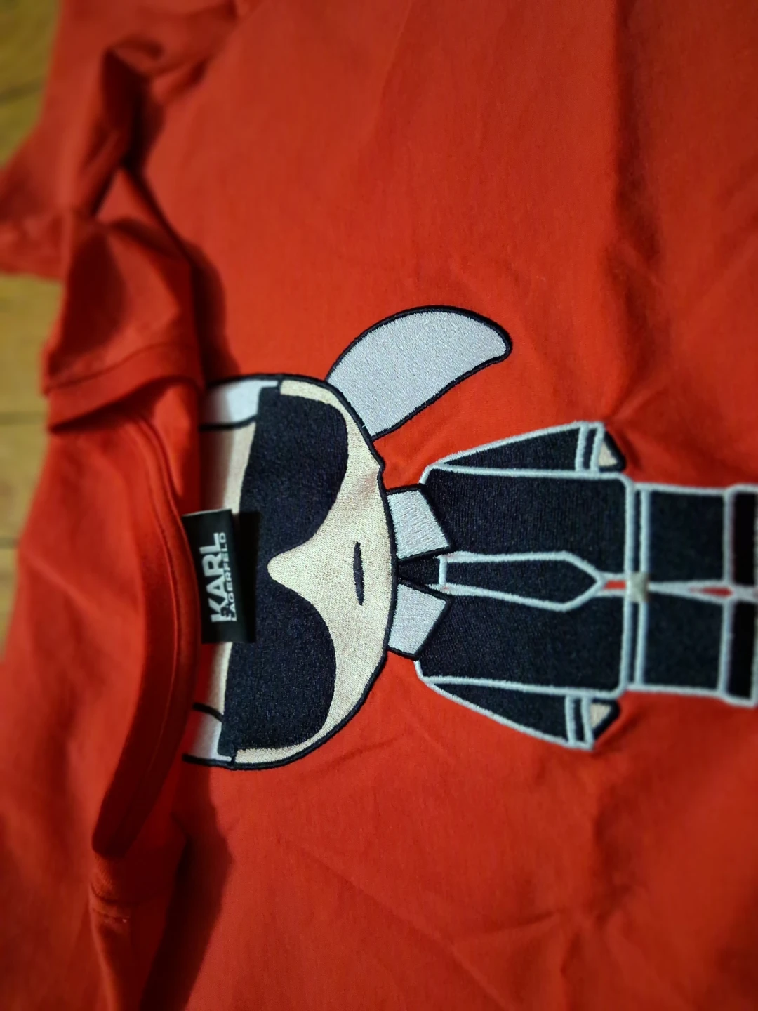 Karl Lagerfeld Red T-Shirt with Graphic Design - photo 2